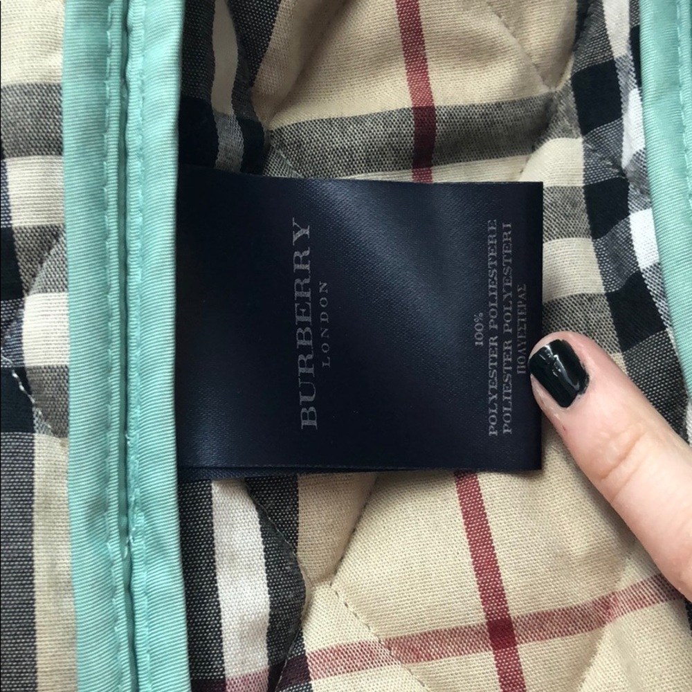 Burberry Mint Green Quilted Jacket - Picture 4 of 6